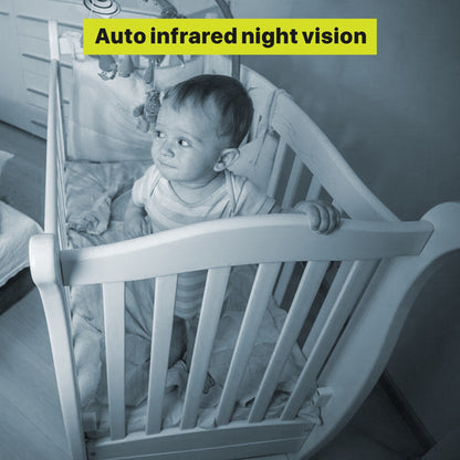 Baby360 5-Inch HD Baby Monitor – Night Vision, Motion Detection, Two-Way Audio, Temperature Sensor