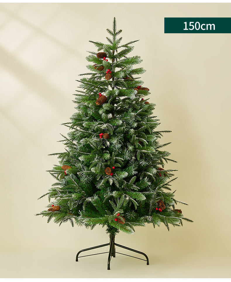 Christmas Tree - Realistic Snow-Dusted PE Home Decor - Supermarket Christmas Decoration - Festive Atmosphere Setup - Christmas Gift