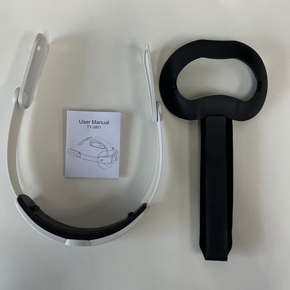 "Meta Quest 3/3S Comfort Replacement Head Strap - Adjustable VR Headband with Enhanced Padding (Black/White) | 10.3×2.2×8.2in | 10.8oz | ABS+Sponge Design for Oculus Quest 3"