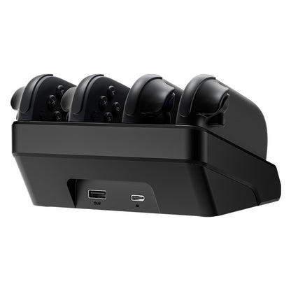 Nintendo Switch 2 Joy-Con Charging Dock | 4-in-1 Controller Charger Station | RGB Lighting & LED Indicators | Fast USB-C Charging for NS2 Joy-Cons (Black)