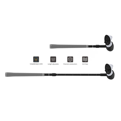 "Meta Quest 3S/Quest 3/Quest 2 Golf Club Attachment - VR Golf Handle Adapter | Realistic Swing Feel | ABS+Aluminum+Silicon Grip | Official Style Golf Club for VR Sports Games"