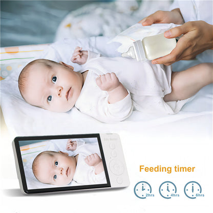 Baby360 5-Inch 1080P HD Baby Monitor with Two-Way Audio, Night Vision & Smart Alerts