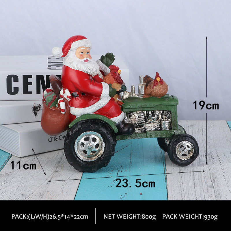 est-Selling Santa Claus Plush Figurine - Christmas Decoration, Gift, and Resin Santa Claus Decorative Atmosphere Ornament