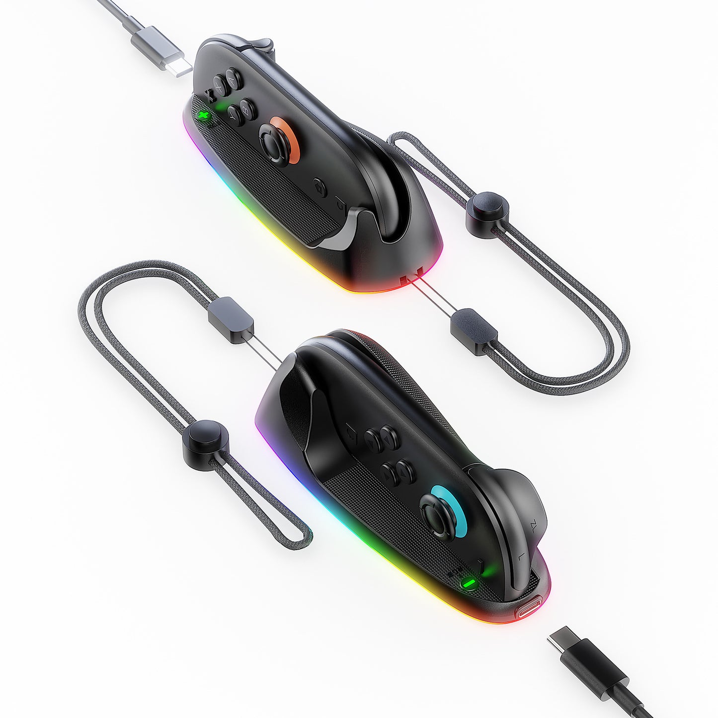 Nintendo Switch 2 Joy-Con Charging Mouse Dock | RGB LED Charging Station with Wireless Optical Mouse | Rechargeable NS2 Controller Dock with RGB Lighting [2025 New Version]