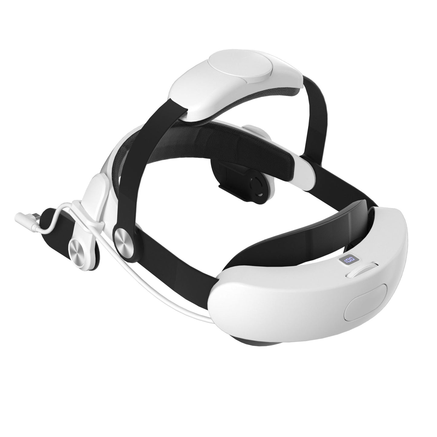 Meta Quest 3/3S Elite Strap with Battery - Dual Knob Adjustment & Magnetic Power Bank | Enhanced Comfort Headband for Oculus Quest 3 Accessories | Extended Playtime, Fast Charging