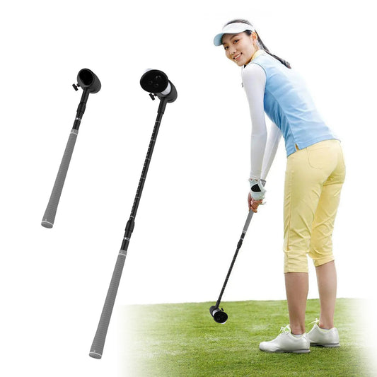 "Meta Quest 3S/Quest 3/Quest 2 Golf Club Attachment - VR Golf Handle Adapter | Realistic Swing Feel | ABS+Aluminum+Silicon Grip | Official Style Golf Club for VR Sports Games"