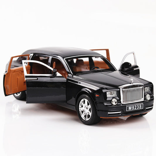 Rolls-Royce Phantom 1:24 Alloy Diecast Model Car | 6-Door Opening | Sound & Light FX | Luxury Collectible & Boys Toy (8.3"L)