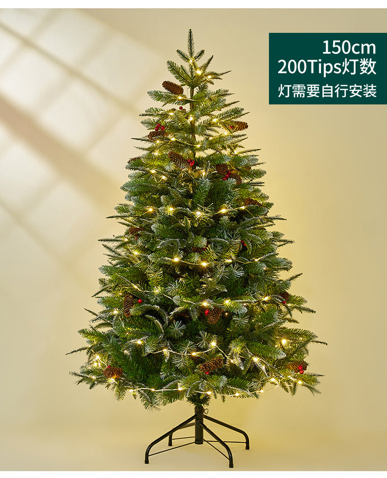 Christmas Tree - Realistic Snow-Dusted PE Home Decor - Supermarket Christmas Decoration - Festive Atmosphere Setup - Christmas Gift