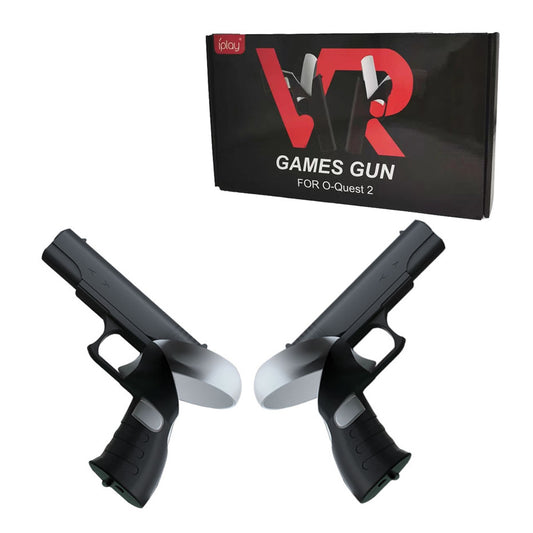 "Oculus Quest 2 VR Gun Stock (2nd Gen) - Dual Controller Shooting Accessory for FPS Games | Realistic Rifle Feel (11.2×3.1×6.3in) | Lightweight 11.1oz ABS Design | Includes 2 Stocks - Official Style"