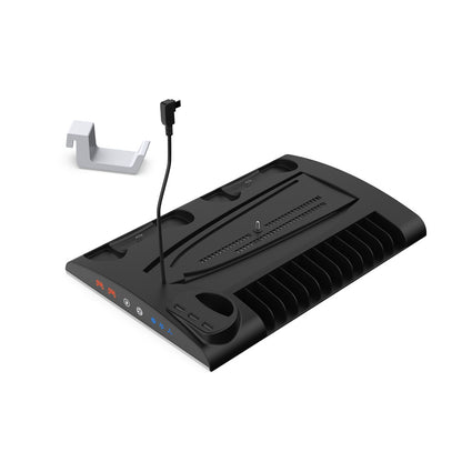 PS5Slim/PS5 Multi-Functional Stand with Dual Controller Charger and Headphone Storage - PS5 Game Accessory - DOBE TP5-3570