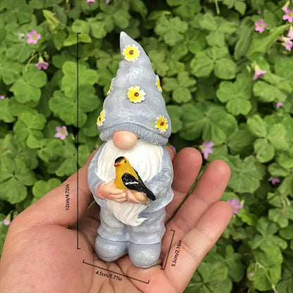 Christmas Dwarf Figurines Outdoor Garden Decor - 3-Piece Set Resin Crafts