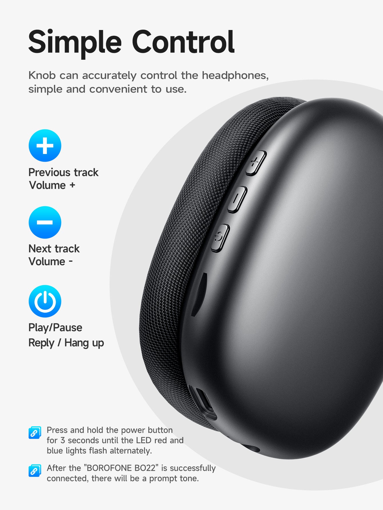 NEW Bluetooth Over-Ear Headphones - Wireless Sports Headset with Deep Bass | 10m Range | IPX4 Waterproof | 8H Playtime | Low Latency Gaming Mode