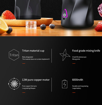 Large capacity portable juicing cup strong power can crush ice juicer