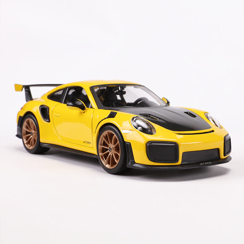 Porsche 911 GT2 RS 1:24 Scale Die-Cast Alloy Supercar Model – Limited Edition Collectible Racing Car Replica with Display Stand, Perfect Gift for Car Enthusiasts & Kids