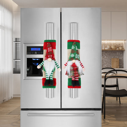 New Christmas Refrigerator Handle Covers – Festive Kitchen Appliance Door Handle Protectors, Holiday Home Decor