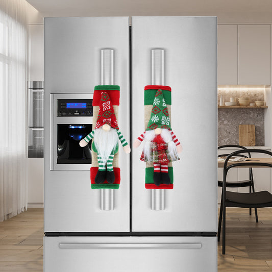 New Christmas Refrigerator Handle Covers – Festive Kitchen Appliance Door Handle Protectors, Holiday Home Decor