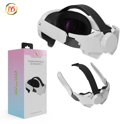 "Meta Quest 3 Adjustable Head Strap Replacement | Enhanced Comfort VR Headband for Oculus Quest 3 | Multi-Angle Support | Lightweight ABS Design | White"