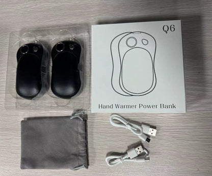 New cross-border magnetic hand warmer usb charging split self-heating hand warmer charging treasure convenient type