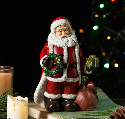 est-Selling Santa Claus Plush Figurine - Christmas Decoration, Gift, and Resin Santa Claus Decorative Atmosphere Ornament