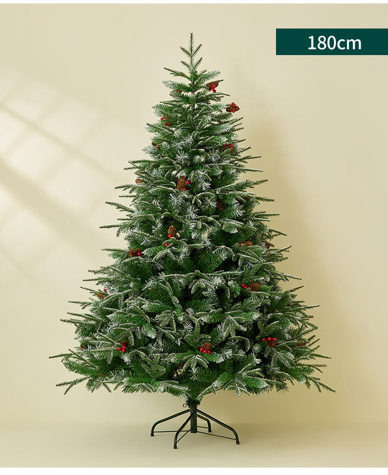 Christmas Tree - Realistic Snow-Dusted PE Home Decor - Supermarket Christmas Decoration - Festive Atmosphere Setup - Christmas Gift
