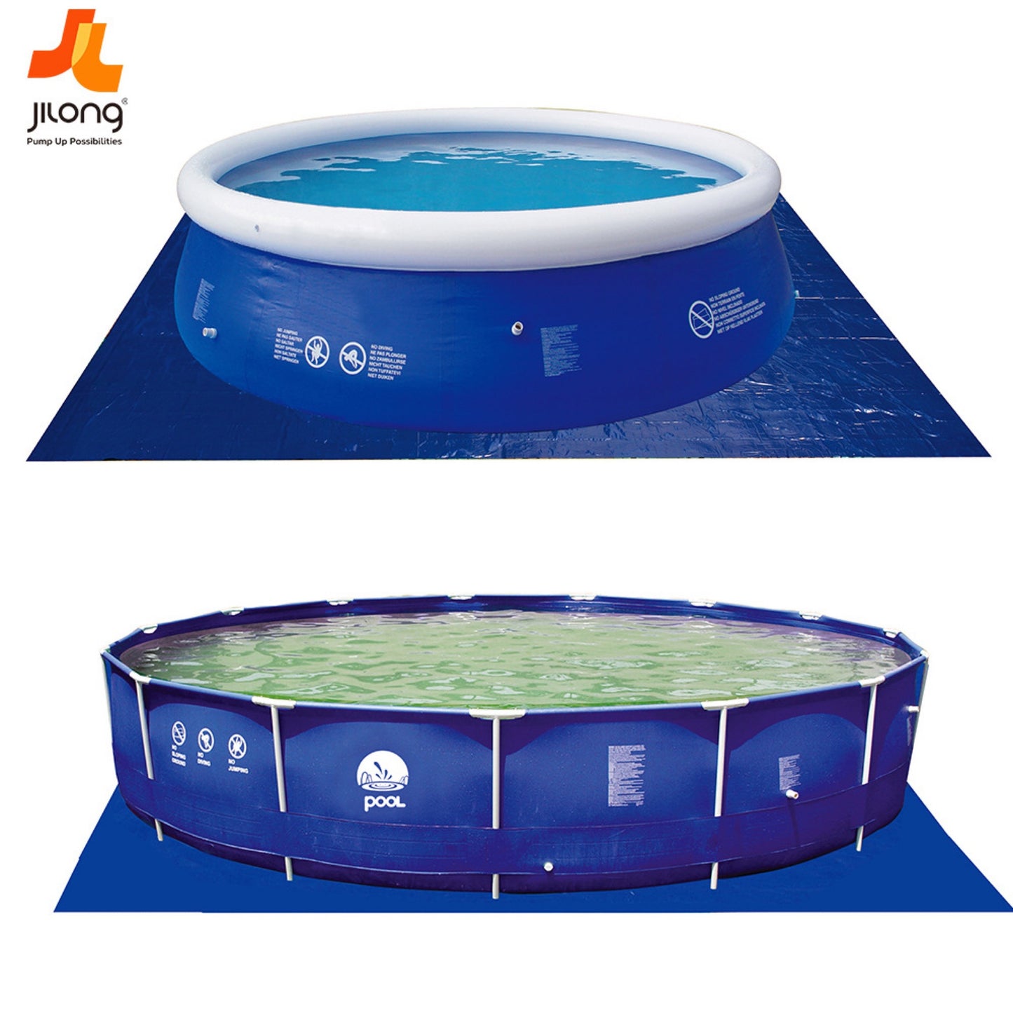 Inflatable Circular Swimming Pool for Kids - Portable, Folding Design