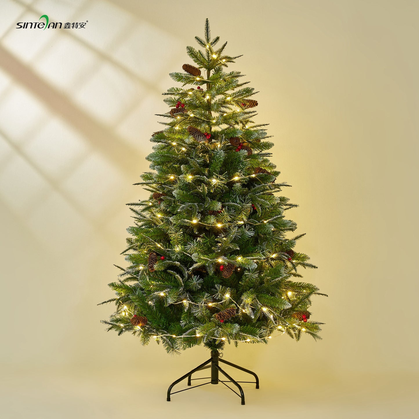 Christmas Tree - Realistic Snow-Dusted PE Home Decor - Supermarket Christmas Decoration - Festive Atmosphere Setup - Christmas Gift