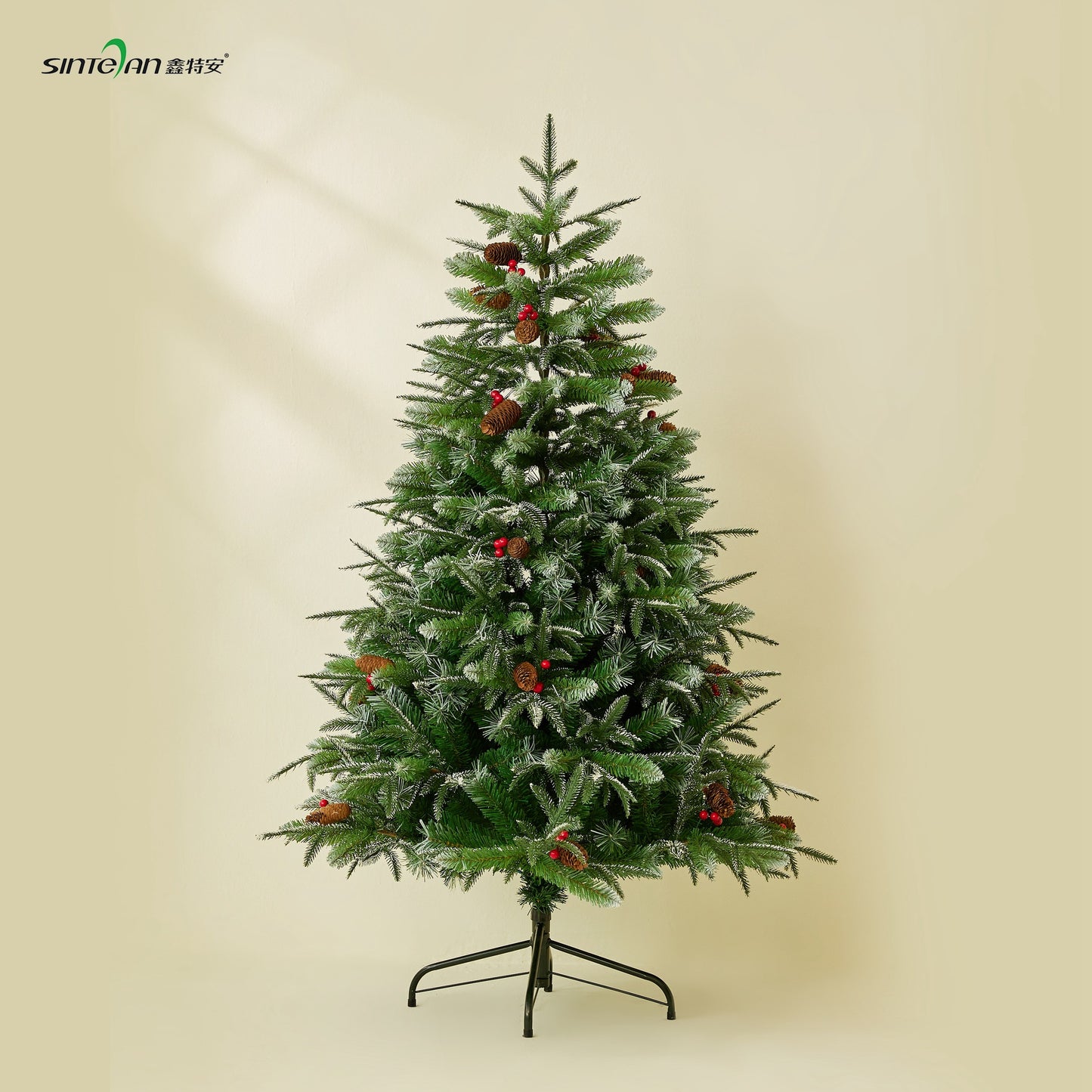 Christmas Tree - Realistic Snow-Dusted PE Home Decor - Supermarket Christmas Decoration - Festive Atmosphere Setup - Christmas Gift