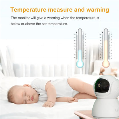 Baby360 5-Inch 1080P HD Baby Monitor with Two-Way Audio, Night Vision & Smart Alerts
