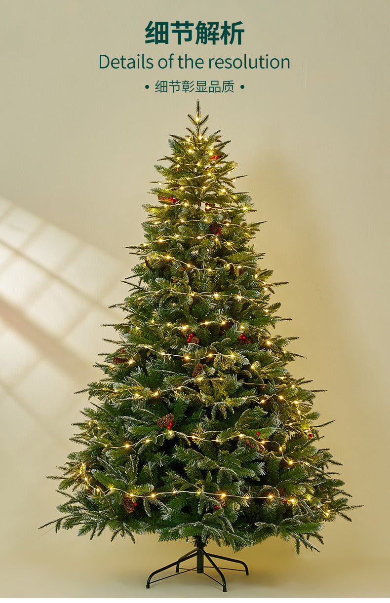 Christmas Tree - Realistic Snow-Dusted PE Home Decor - Supermarket Christmas Decoration - Festive Atmosphere Setup - Christmas Gift