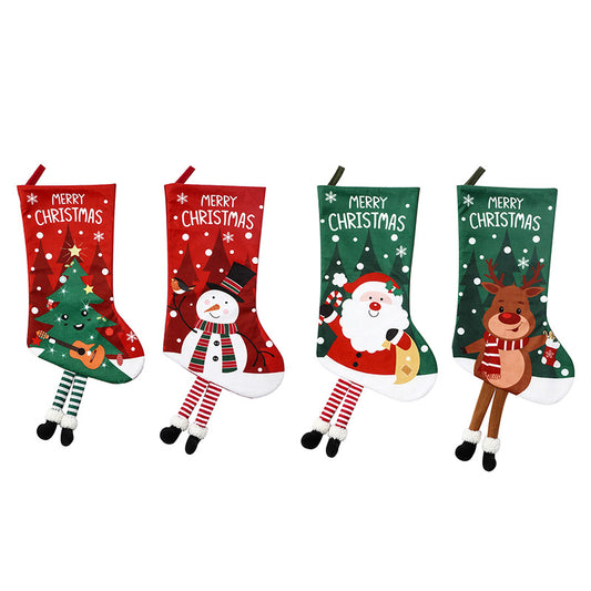 New Christmas Stockings - Gift Socks for Christmas Tree Ornaments - Decorative Gift Bags for Christmas Home Decor - Festive Decorative Accessories