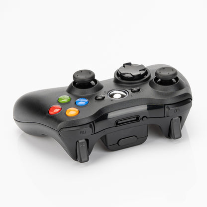 Xbox 360 Wireless Controller | Dual Vibration Motors | Compatible with Xbox 360 Console & PC Windows | Ergonomic Gamepad with Precision Controls (Black)