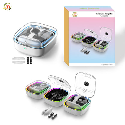 Meta Quest 3 Controller Charging Dock with 4 Rechargeable Batteries | Smart Charging Station for Quest 3/3S VR Headset Accessories | LED Indicator, Overcharge Protection