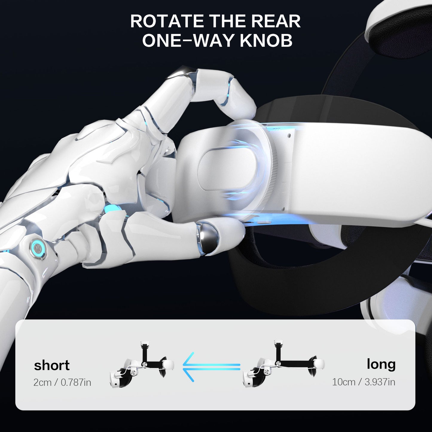 Meta Quest 3/3S Elite Strap with Battery - Dual Knob Adjustment & Magnetic Power Bank | Enhanced Comfort Headband for Oculus Quest 3 Accessories | Extended Playtime, Fast Charging