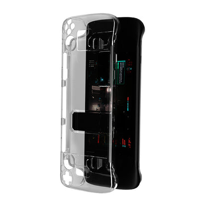 Steam Deck Crystal Clear Case with Stand - Ultra Transparent PC Shell | Scratch-Resistant Protection | 13.2" x 4.9" x 1.7" (335x124x43mm) | Fits All Steam Deck Models