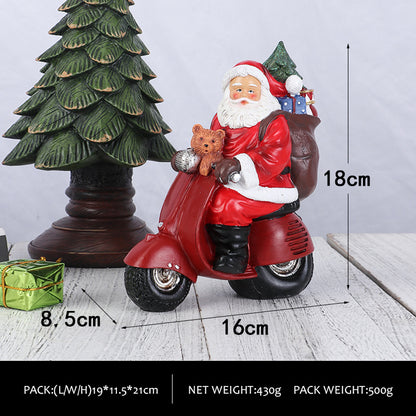 est-Selling Santa Claus Plush Figurine - Christmas Decoration, Gift, and Resin Santa Claus Decorative Atmosphere Ornament