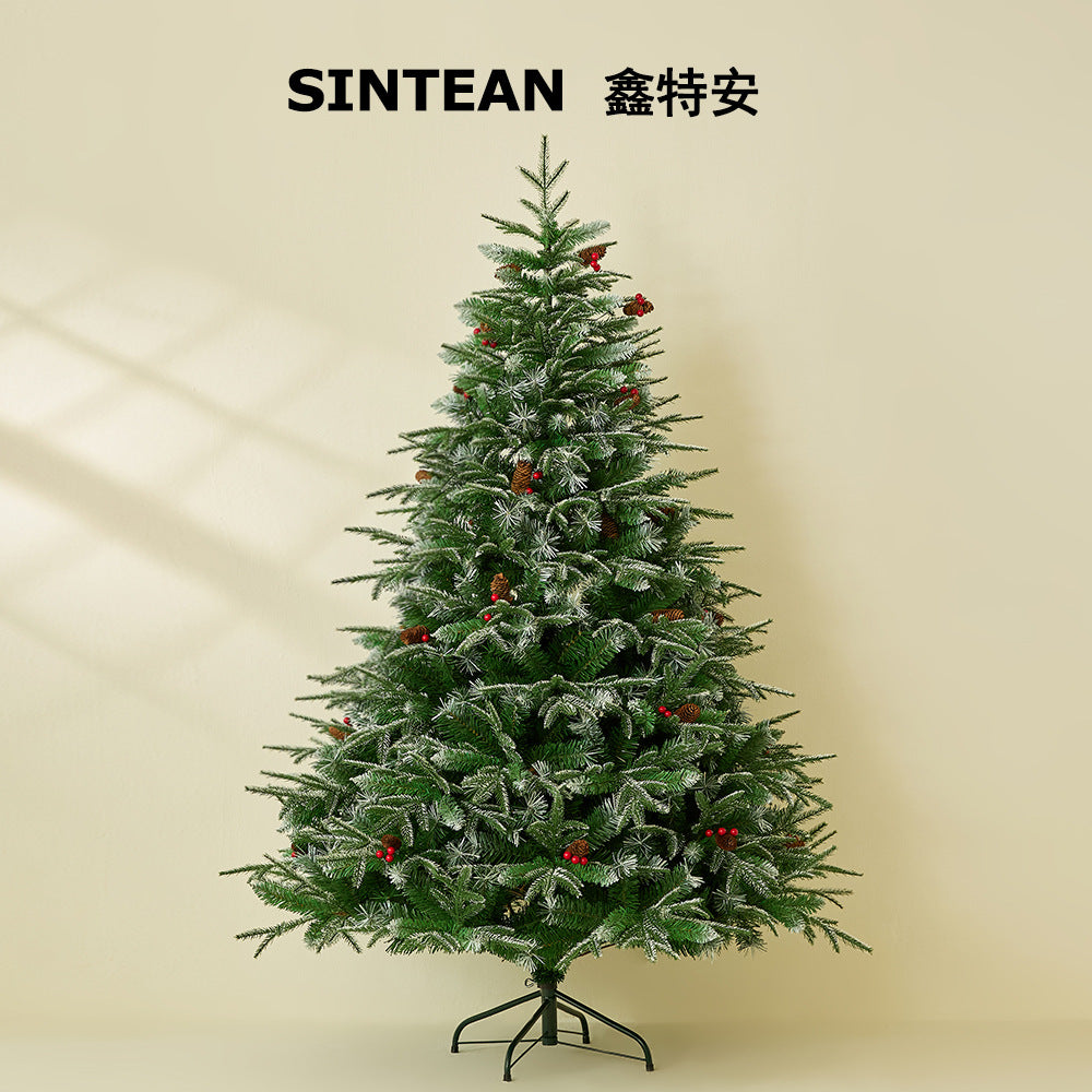Christmas Tree - Realistic Snow-Dusted PE Home Decor - Supermarket Christmas Decoration - Festive Atmosphere Setup - Christmas Gift