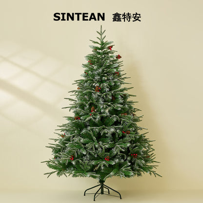 Christmas Tree - Realistic Snow-Dusted PE Home Decor - Supermarket Christmas Decoration - Festive Atmosphere Setup - Christmas Gift