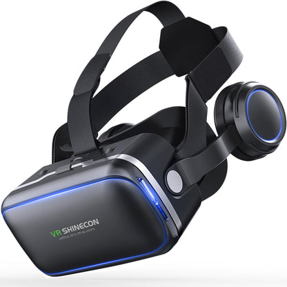 SHINECON G04E/A VR Headset 6th Generation - 3D Virtual Reality Glasses with Headphones & Game Controller for Smartphones | Compatible with iOS Android | 100° FOV | Immersive Mobile VR Gaming & Video Experience