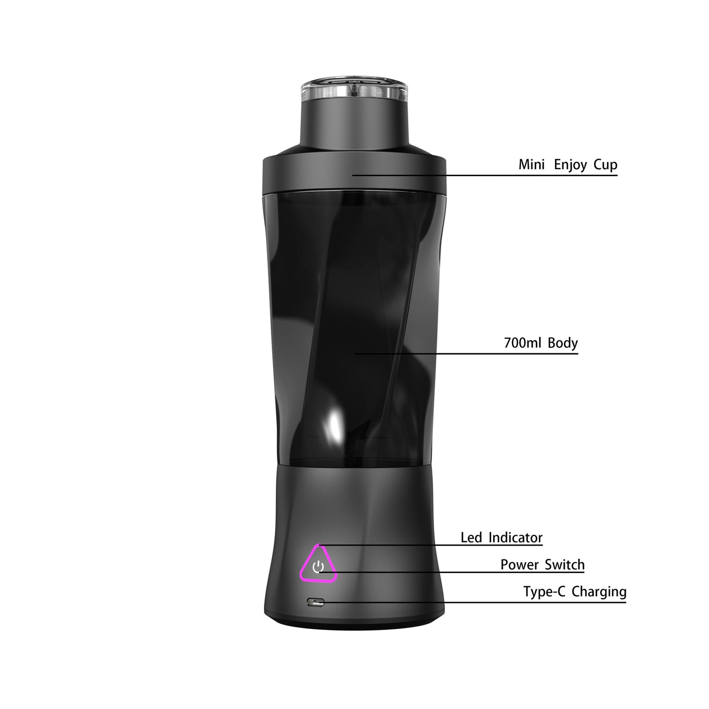Large capacity portable juicing cup strong power can crush ice juicer