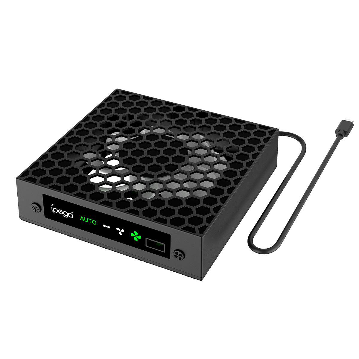 Xbox Series X Cooling Fan with RGB Lights & Headset Stand - Temperature Control Cooling System with Headphone Mount Holder | Vertical Console Stand with LED Lighting | Xbox Accessories
