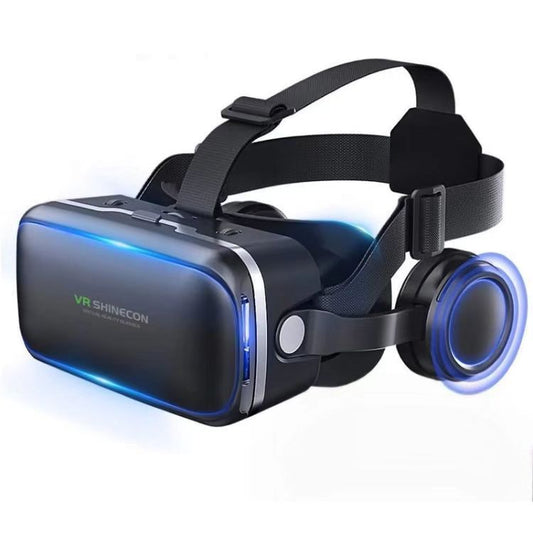 SHINECON G04E/A VR Headset 6th Generation - 3D Virtual Reality Glasses with Headphones & Game Controller for Smartphones | Compatible with iOS Android | 100° FOV | Immersive Mobile VR Gaming & Video Experience