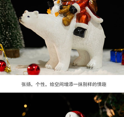 est-Selling Santa Claus Plush Figurine - Christmas Decoration, Gift, and Resin Santa Claus Decorative Atmosphere Ornament