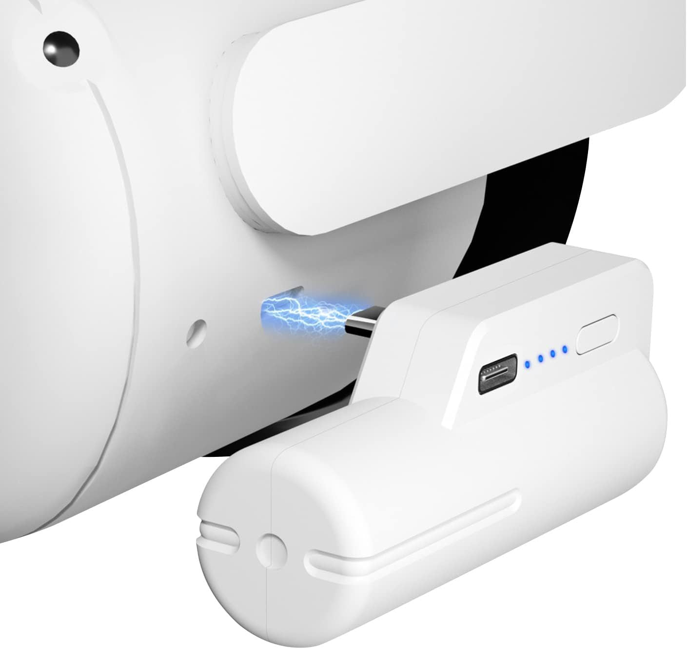 Meta Quest 3S/3/2 Fast Charging Power Bank | 10000mAh Portable VR Battery Pack with Digital Display | External Charger for Extended Gameplay | Travel-Friendly Design