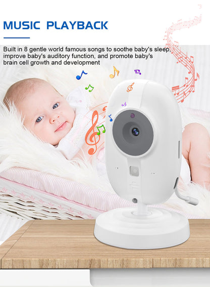 Baby360 3.5-Inch Baby Monitor – Night Vision, Two-Way Audio, Long Range
