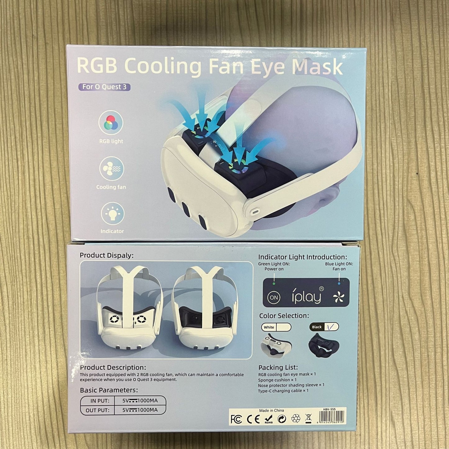 "Meta Quest 3 Cooling Fan with RGB Lights | Oculus Quest 3 VR Face Cover & Cooling System | Built-in Dual Fans | Adjustable Light Modes | Includes Nose Guard & Sponge Pad (White/Black)"