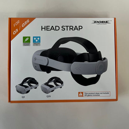 "Meta Quest 3/3S Comfort Replacement Head Strap - Adjustable VR Headband with Enhanced Padding (Black/White) | 10.3×2.2×8.2in | 10.8oz | ABS+Sponge Design for Oculus Quest 3"