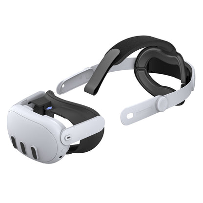 "Meta Quest 3/3S Comfort Replacement Head Strap - Adjustable VR Headband with Enhanced Padding (Black/White) | 10.3×2.2×8.2in | 10.8oz | ABS+Sponge Design for Oculus Quest 3"