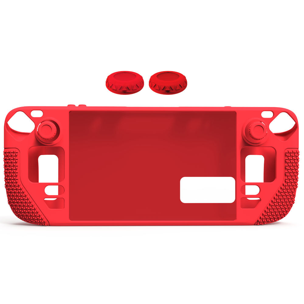 Steam Deck OLED Silicone Case with Button Caps | Protective Cover for Steam Deck & OLED Model | Shockproof & Anti-Slip Grip | 11.8" x 4.7" x 1.6" (300x120x40mm)