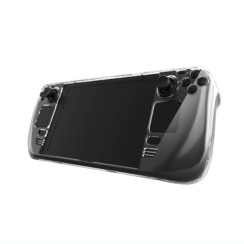 Steam Deck Crystal Clear Case with Stand - Ultra Transparent PC Shell | Scratch-Resistant Protection | 13.2" x 4.9" x 1.7" (335x124x43mm) | Fits All Steam Deck Models
