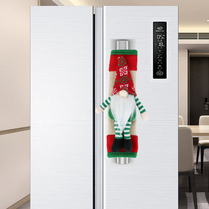 New Christmas Refrigerator Handle Covers – Festive Kitchen Appliance Door Handle Protectors, Holiday Home Decor